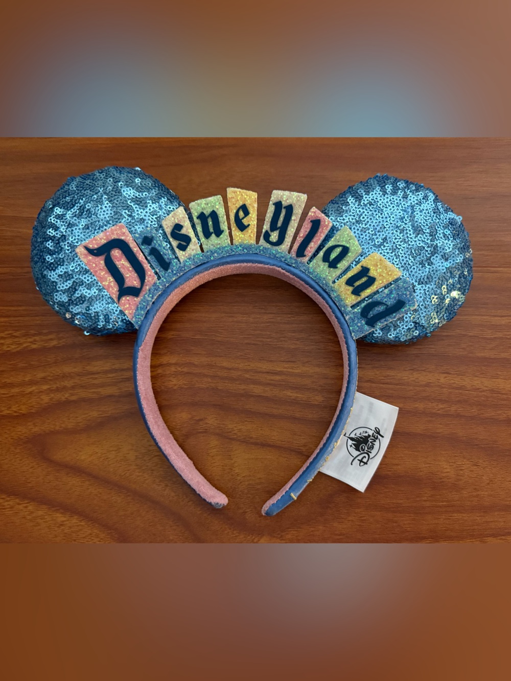 Disney Blue Sequin Minnie Ears Headband